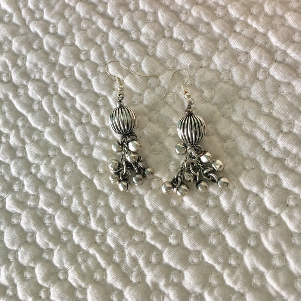 Silver earrings